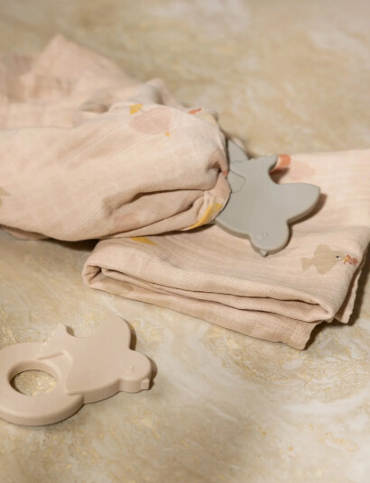 Moonboon Organic Muslins 4. Pak. Beige 65X65