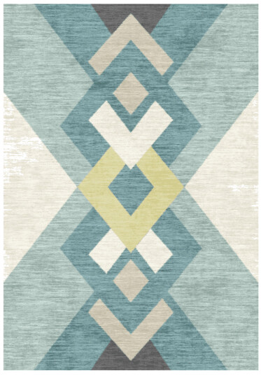 Wilton teppe Temara blå/multi Størrelse: 200 x 280 cm