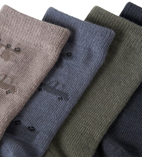 Name It Sokker NmmWak 4 pack Satellitt/4p Sate Jaq+ Ombre Name It 22/24 Sokker Armygrønn Beige Blå Brun Grønn