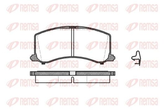 Bremseklosser REMSA 0595.02
