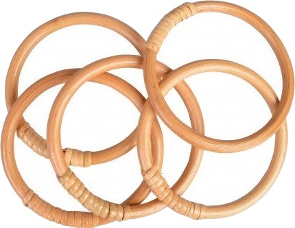 Infinity Hearts Bamboo Ring 10cm 5 stk 