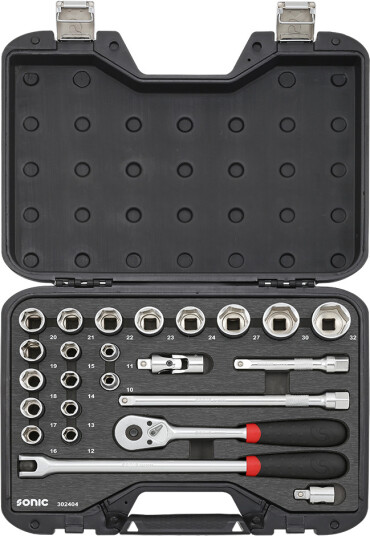 Socket skiftenøkkel sett 1/2 «24 deler BMCS