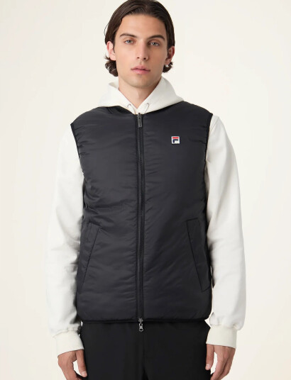 FILA Milano Regular Reversible Lightweight Vest - Black - M FILA Milano Regular Reversible Lightweight Vest - Black - M