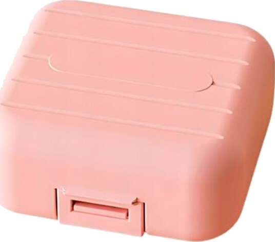Praktisk og kompakt pilleboks  perfekt til hverdag og reise PINK