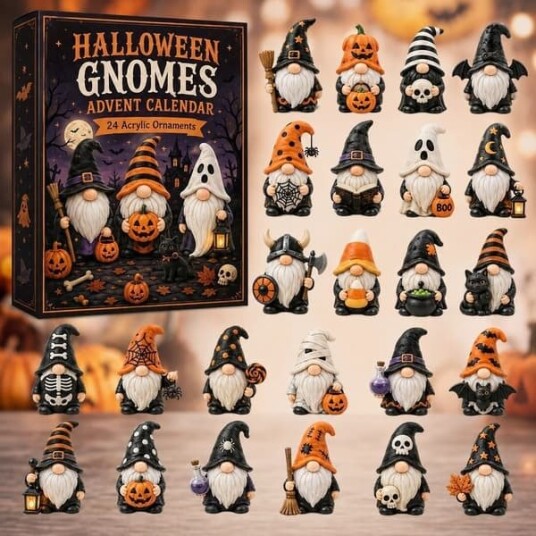 Dverg Blind Box Adventskalender 24 rutenett Akryl Standee Mini Fantasi Spøkelsesaktig Dekor