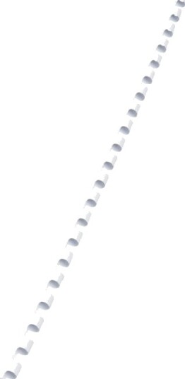Gbc Gbc Combbind 6 Mm 21 Ringer A4 210 X 297 Mm 25 Ark Hvit 100 Stk Plastbindekam For Combbind Ibimaster 250E