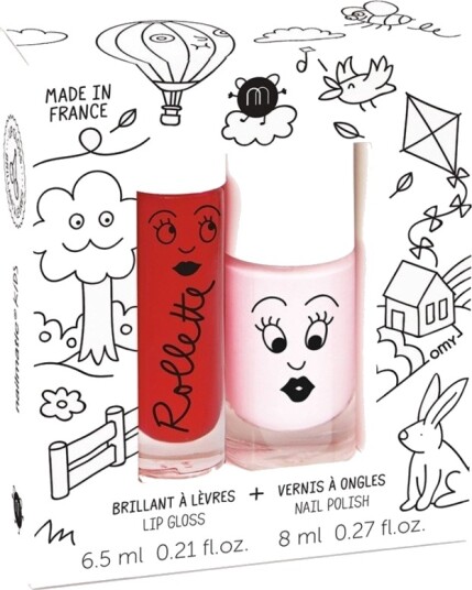 Nailmatic Kids Lip Gloss And Nail Polish Set Kids Cottage