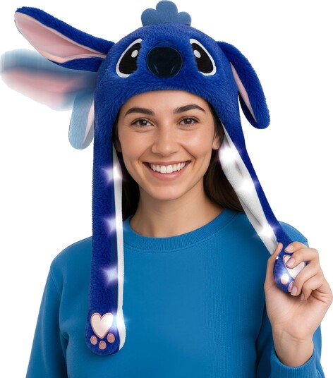 Blå Koala Lue med Lys & Rørlige ører Blå Koala Lue med Lys & Rørlige ører