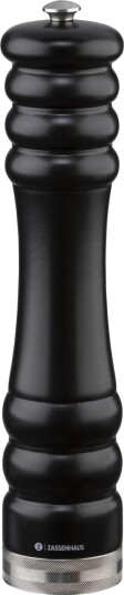 Zassenhaus Mnchen Pepperkvern - 25 cm - Bøk, Rustfritt Stål, Svart