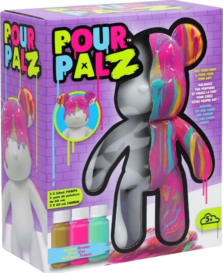 TOYMONSTER POUR PALZ DIY-sett Mal Din Egen Bjørn Golden Dream TOYMONSTER POUR PALZ DIY-sett Mal Din Egen Bjørn Golden Dream