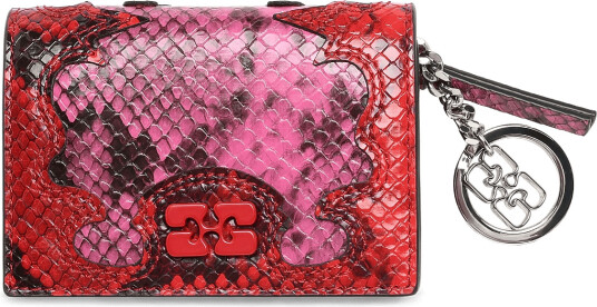 Ganni Bou Card Holder Pink ONE SIZE