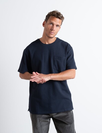 Clean Cut Copenhagen Calton Structured Tee Navy XL
