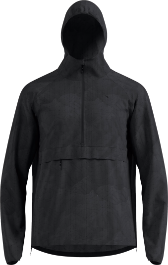 Odlo Men"s Jacket Zeroweight Print Black L Odlo Men"s Jacket Zeroweight Print Black L