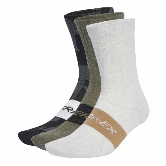 Adidas TERREX Multi 3 Pack Sock black/olive strata/white 46 48 Adidas TERREX Multi 3 Pack Sock black/olive strata/white 46 48