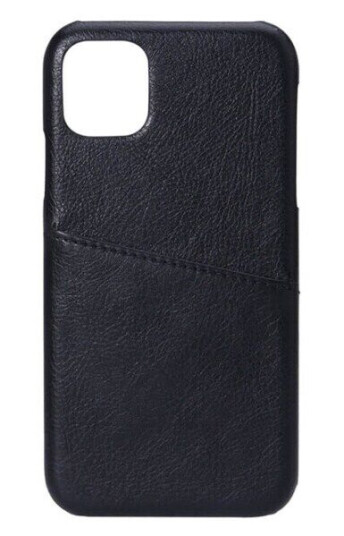 Onsala iPhone 11 Mobildeksel med Kortlomme - Svart Kunstskinn