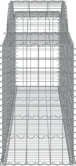 vidaXL Gabionkurver buede 20 stk 300x50x80/100 cm galvanisert jern