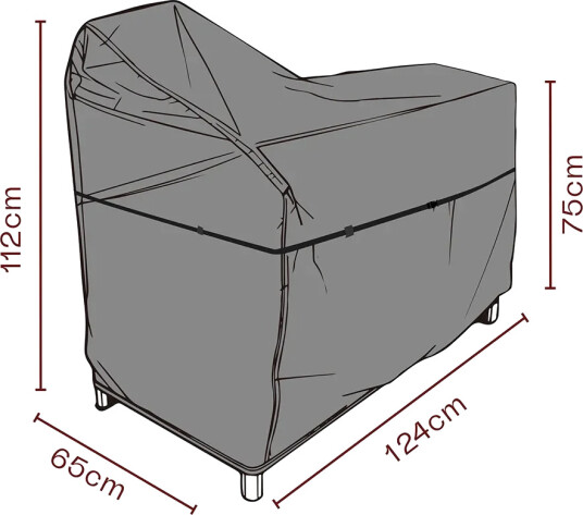 Brafab Møbeltrekk utekjøkken 124x65x112/75 cm Premium Brafab Møbeltrekk utekjøkken 124x65x112/75 cm Premium