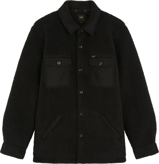 Lee Jeans Mixed Sherpa Overshirt Black XXL