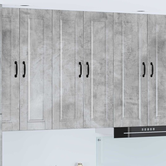  Kjøkkenskap med hylle Betonggrå 60 x 31 x 100 cm Konstruert tre
