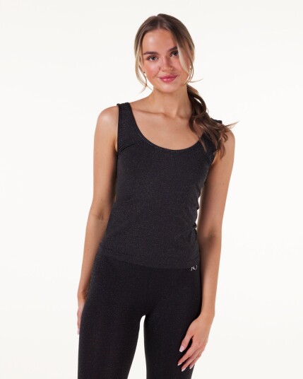 Bumpro Celebrate Tank Top Black Glitter - XS/S