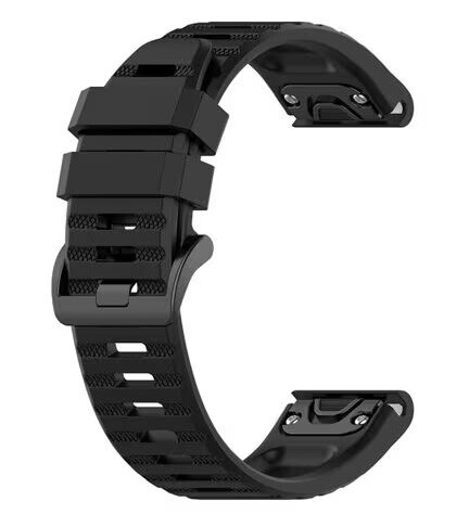 Armbånd i silikon til Garmin Fenix 6 - 22mm - Svart