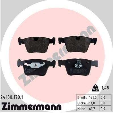 Bremseklosser ZIMMERMANN 24180.170.1