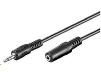 PREMIUMCORD lydkabel 3,5 mm jack - jack forlengelse 3 m (M/F, stereo) (kjackmf3)