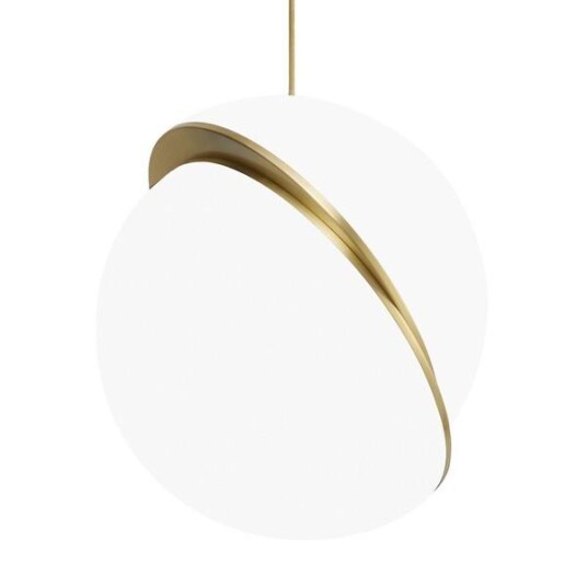 Lee Broom Crescent Light Taklampe Opal/Messing Lee Broom Crescent Light Taklampe Opal/Messing