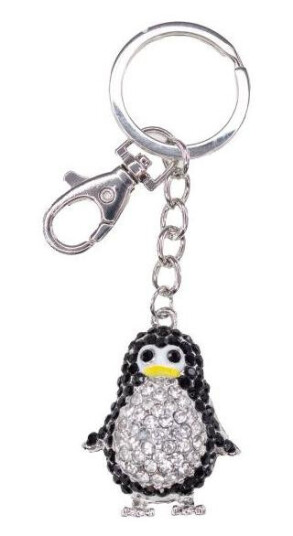 Nøkkelring bag charm pingvin Nøkkelring bag charm pingvin