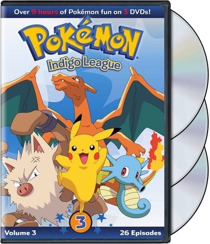 Pokemon: Season 1 Indigo League Set 3 DVD Pokemon: Season 1 Indigo League Set 3 DVD