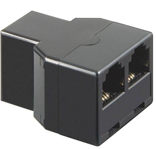 Microconnect RJ-11 Hunn til RJ-11 Hunn Telefonadapter Svart Microconnect RJ-11 Hunn til RJ-11 Hunn Telefonadapter Svart