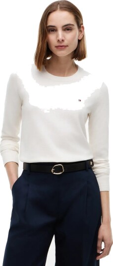 Tommy Hilfiger Co Jersey Fine Gg Ls C Nk Swt Cream M Tommy Hilfiger Co Jersey Fine Gg Ls C Nk Swt Cream M
