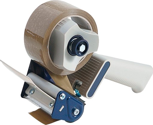 Hånddispenser for pakketape, 75 mm