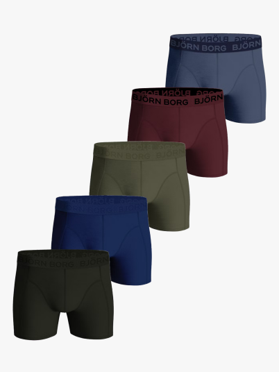 Björn Borg Cotton Stretch Boxer 5-Pack Flerfarget S