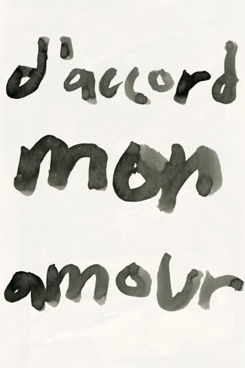 Namly Design Plakat D'accord Mon Amour POSTERLIE5ZD