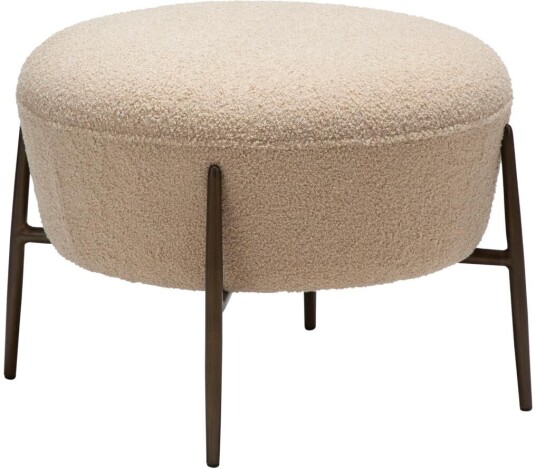 Orbit Dan Form puff bouclé offwhite.