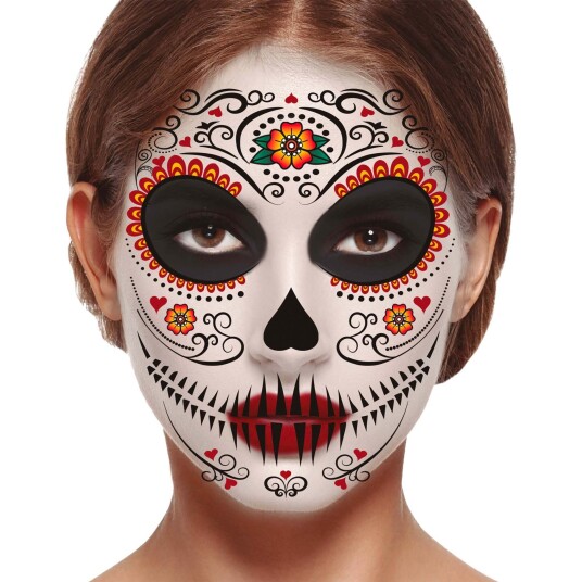 Fiestas Guirca Ansiktstatoveringer Day of the Dead Fiestas Guirca Ansiktstatoveringer Day of the Dead