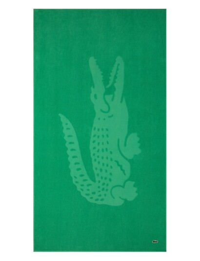 Lacoste Home Lsport Beach Towel Green Lacoste Home POIVRON 90X160CM