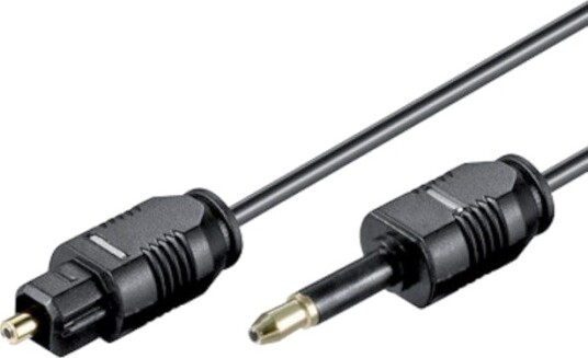 Goobay Toslink-Mini Toslink 2m Optisk Kabel Svart