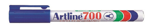 Artline Marker 700 Permanent 0.7 blå, 12 stk