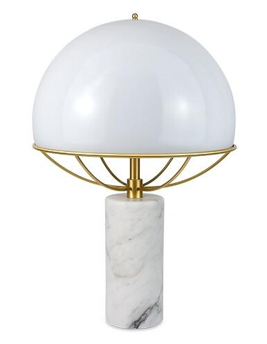 TATO Jil Bordlampe Hvit/Messing & Hvit Marmor TATO Jil Bordlampe Hvit/Messing & Hvit Marmor