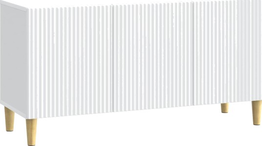 TV skap Hvit 99 x 34,5 x 50 cm Konstruert tre TV skap Hvit 99 x 34,5 x 50 cm Konstruert tre