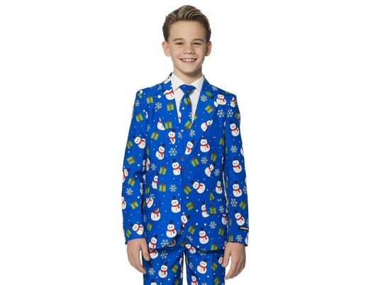 Div Lev. Suitmeister Blue Snowman Jakkesæt Div Lev. Suitmeister Blue Snowman Jakkesæt