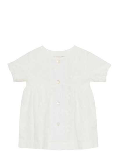 Huttelihut Dress Ss Embroidery White 68 Huttelihut Dress Ss Embroidery White 68
