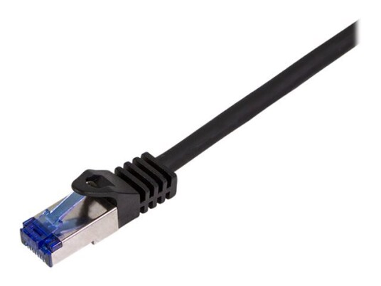 Logilink Professional Ultraflex Koblingskabel Rj-45 Hann Til Rj-45 Hann 7.5 M 6 Mm S/Ftp Cat 7 Kabel / Cat 6A Kontakter Halogenfri Formstøpt Uten Hindringer Svart Ral 9011