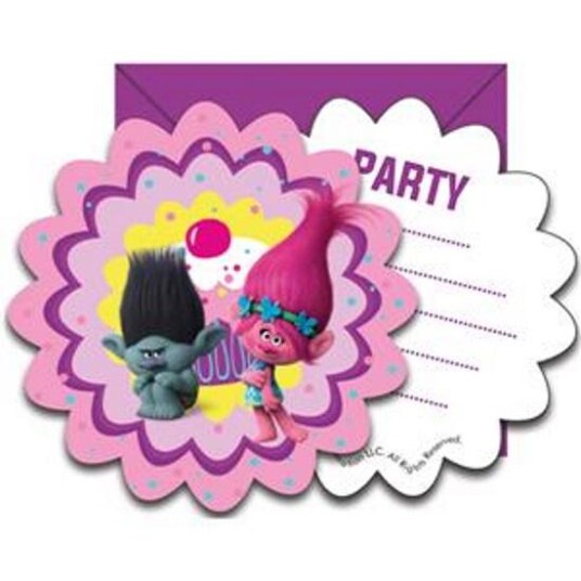 Trolls Invitasjoner 6 stk