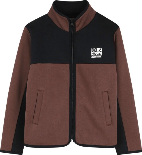 Hugo Kids Cardigan Brown 152