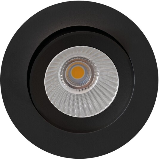 Nordesign E95 lavtbyggende downlight 1800-3000 Kelvin dim to warm RA95 5W - Svart