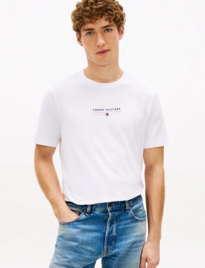 Tommy Hilfiger Brand Love Lockup Tee White XL
