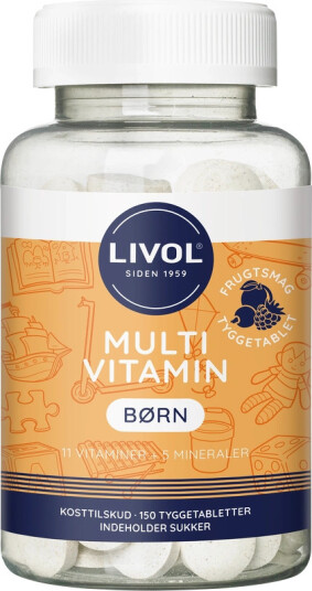 Livol Multivitamin Børn Frugtsmag 150 pieces Livol Multivitamin Børn Frugtsmag 150 pieces